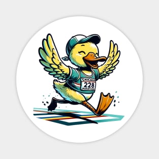 Marathon Duck: Quack the Track Magnet